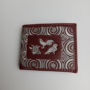 Men's Western Wallet Genuine‎ Leather Hand Crafted Bifold Cowboy Rodeo Wallet